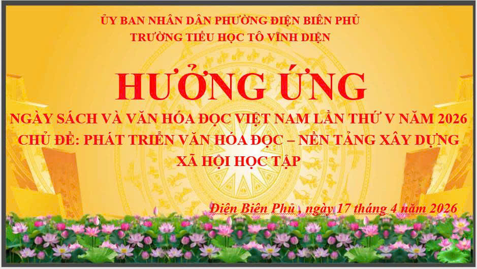 NGÀY HỘI ĐỌC SÁCH 2026: LAN TỎA NIỀM ĐAM MÊ ĐỌC SÁCH TRONG HỌC SINH Ở TRƯỜNG TIỂU HỌC TÔ VĨNH DIỆN