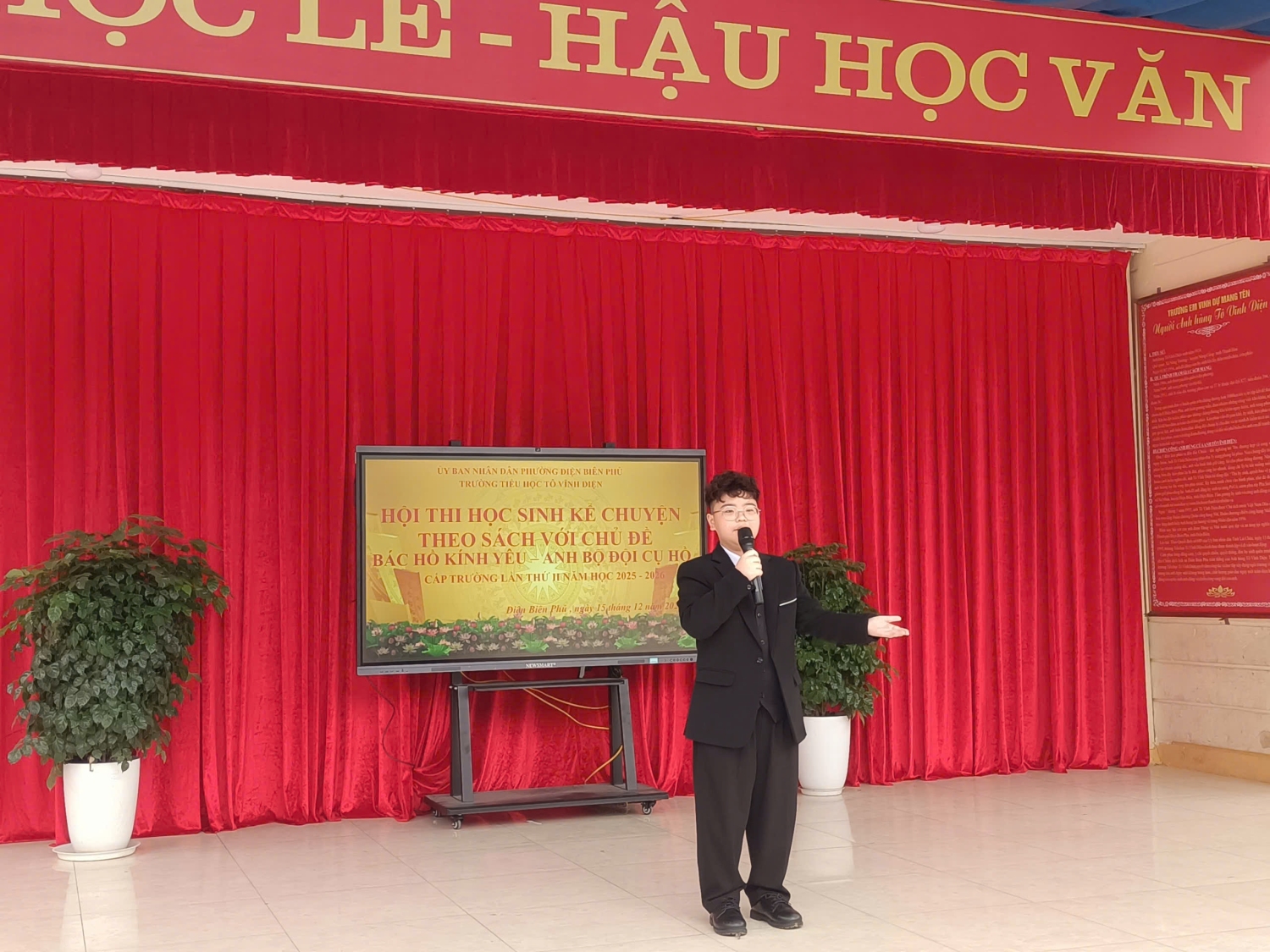 TRƯỜNG TIỂU HỌC TÔ VĨNH DIỆN TỔ CHỨC CUỘC THI KỂ CHUYỆN THEO SÁCH VỚI CHỦ ĐỀ: “BÁC HỒ KÍNH YÊU – ANH BỘ ĐỘI CỤ HỒ” CẤP TRƯỜNG LẦN THỨ II NĂM HỌC 2025 - 2026