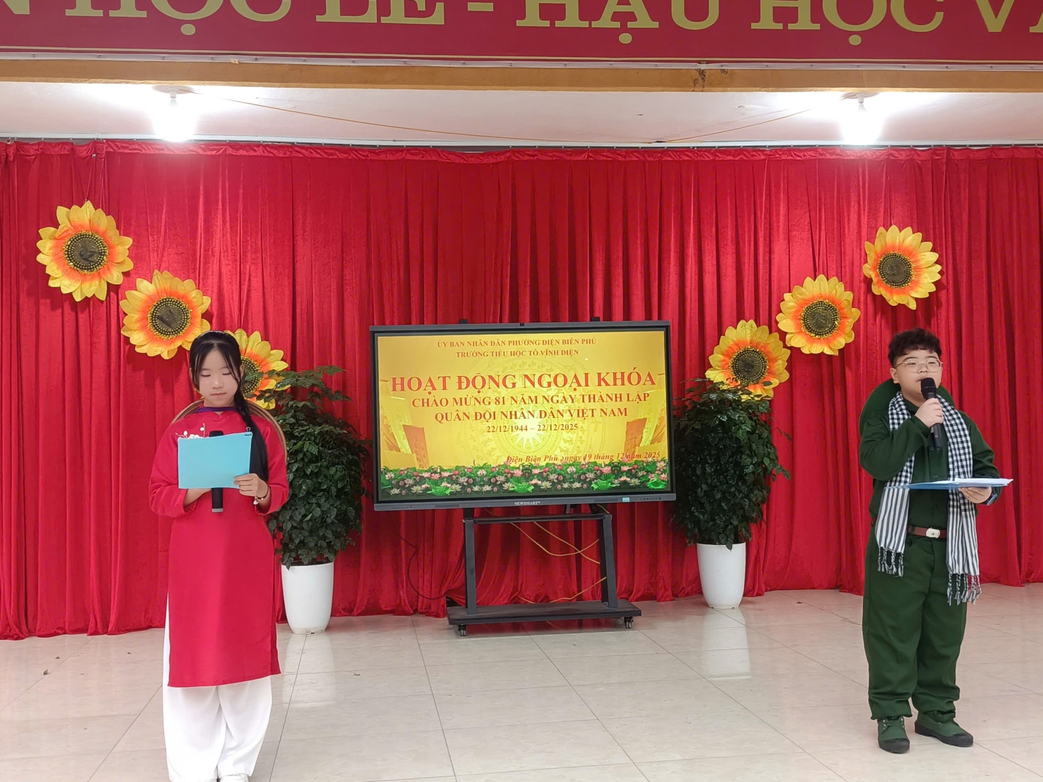 TRƯỜNG TIỂU HỌC TÔ VĨNH DIỆN TỔ CHỨC HOẠT ĐỘNG NGOẠI KHÓA CHÀO MỪNG 81 NĂM NGÀY THÀNH LẬP QUÂN ĐỘI NHÂN DÂN VIỆT NAM (22/12/1944 – 22/12/2025)